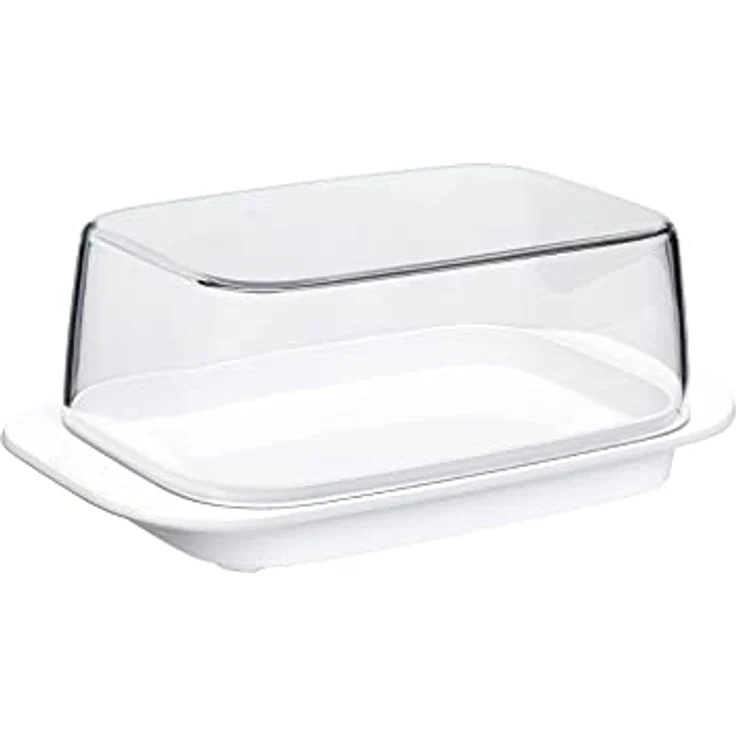 Mepal Butterdose - weiß – für 250 g Butter – transparenter Deckel – passt genau in die Kühlschranktüre – spülmaschinenfest - Neue Version – Bild 1