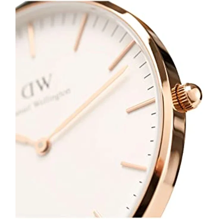 Daniel Wellington Classic Uhr 36mm Double Plated Stainless Steel (316L) Rose Gold, elegant und edel aus veredeltem Edelstahl, 36mm Durchmesser – Bild 4
