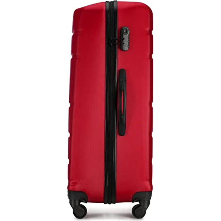 WITTCHEN Großer Koffer Trolley Koffer Reisekoffer aus ABS Hartschalen Trolley 4 Rollen Kombinationsschloss Rot 56-3A-653-35 – Bild 3