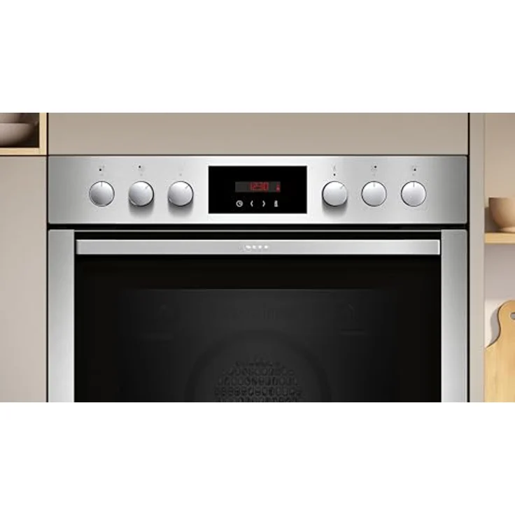 Neff E2CCG6AN3 + M13R42N2, Einbauherd-Set mit Elektrokochfeld und CircoTherm®, Schwarz – Bild 4