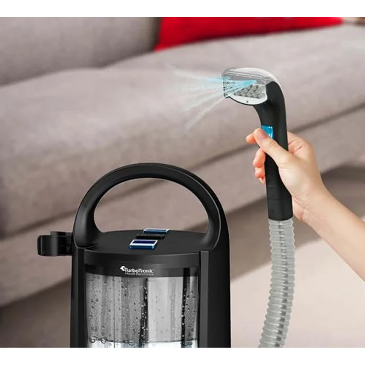 TurboTronic By Z-LINE Multi Waschsauger, 500W Spot Cleaner mit 1,6l Dual Tank, Nass-Sauger Haustier Notfall Teppich Flecken Reiniger Sprühsauger Schwarz – Bild 5