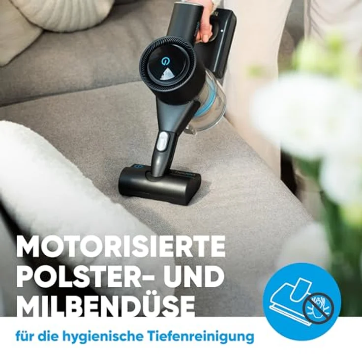 hoogo S7 Handstaubsauger, Beutellos mit HEPA-Filter, 60 Min Laufzeit, 500 ml, Schwarz, versandkostenfrei – Bild 6