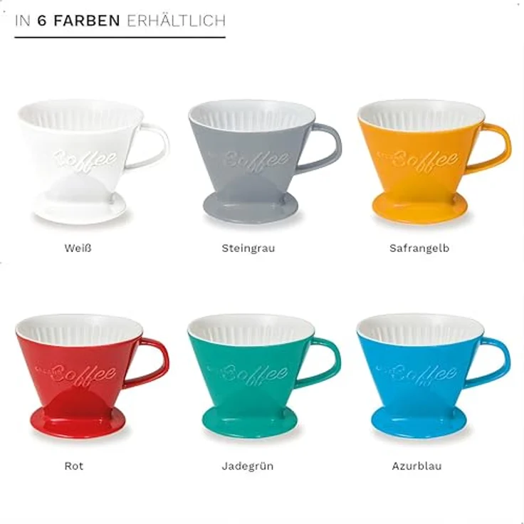 Creano Handfilter, Porzellan, Zubehör für Filtertüten 2 und 4 – Bild 9