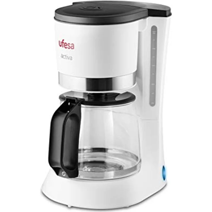 Ufesa CG7113 CG7113-Filterkaffeemashione, mit Kapazität für 6 Tassen oder 0,6 l, Permanentfilter, automatische Abschaltung, Tropfventil, W, Warmhaltungsfunktion, 600, Kunststoff, Weiß-Schwarz – Bild 3