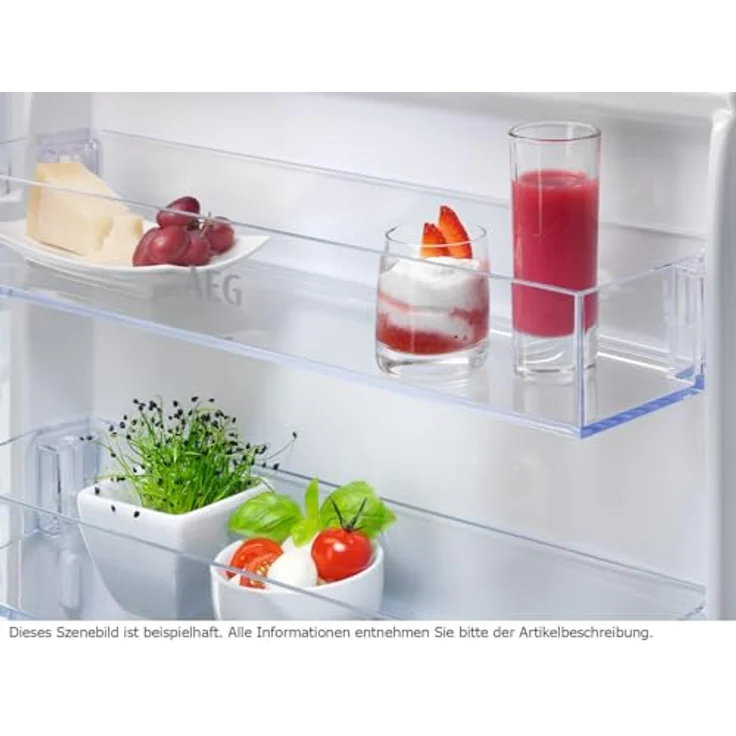 AEG OSD5S141ES 5000 ColdSense Kühl-Gefrierkombination, 1446mm, 218L, LowFrost, Schlepptür, Weiß – Bild 3