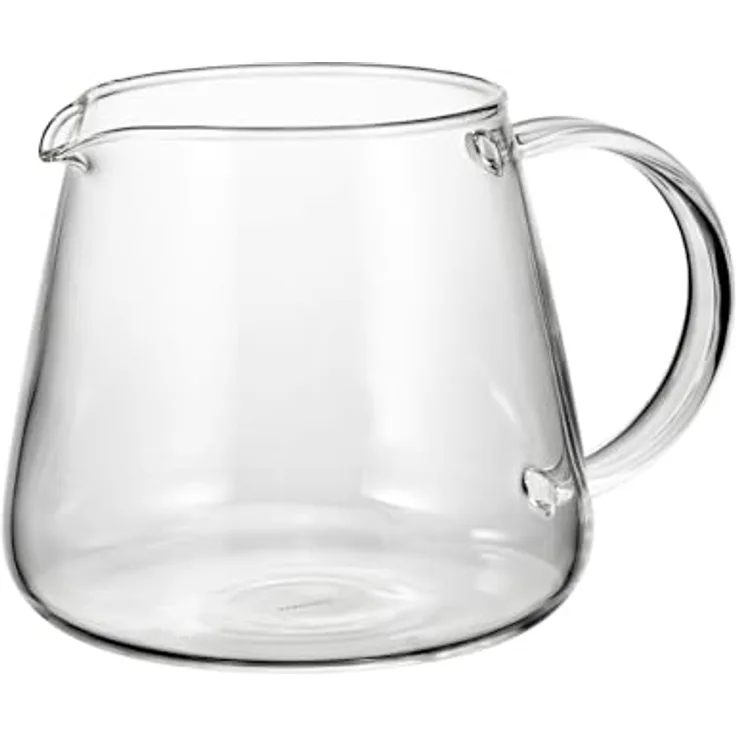 Hario V60 Barista Server, Kaffeekanne aus Glas mit 600ml Fassungsvermögen, transparent