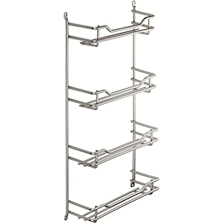 SOTECH Gewürzregal für 4 x 3 Gewürzdosen Silber Pulverbeschichtet – Bild 1