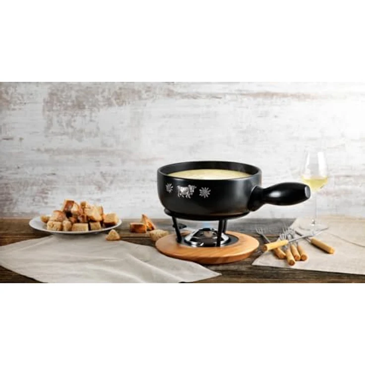 Kuhn Rikon Alpina, Fondue Set, Schwarz – Bild 2