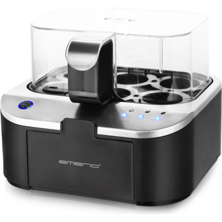 Emerio EB-123177.1 smarter Eierkocher, mit Sprachausgabe, 400W, für max. 6 Eier, antihaftbeschichtet, mit Messbecher, schwarz – Bild 2