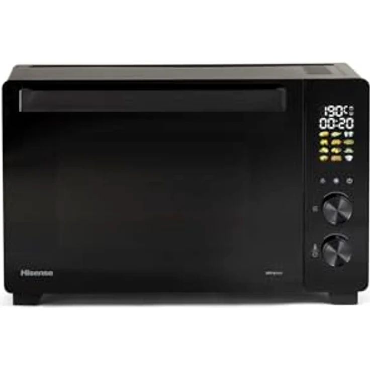 Hisense Minibackofen HOM30AF, 30 Liter, 1.800 Watt, 12 Programme, Heißluftfunktion, elegantes Design, integrierte Rotisserie – Bild 2