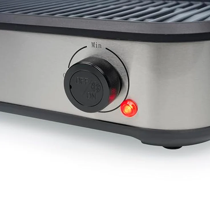 Princess Table Chef Purify, Raucharmer Elektrogrill mit Luftfiltersystem, 1800 W, PFAS-freie Keramikbeschichtung, 35 x 21 cm Grillfläche, Einstellbares Thermostat, 103215 – Bild 4