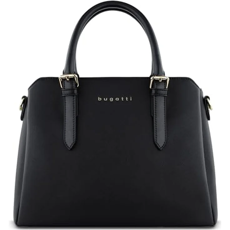 bugatti Ella Schultertasche M, 30 cm, schwarz aus 100% Polyurethan – Bild 1