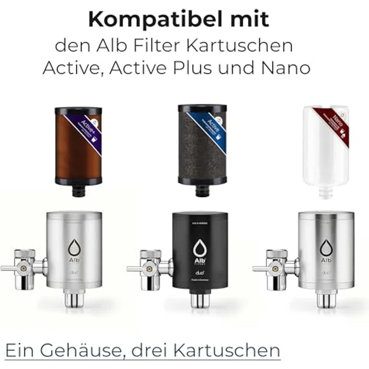 Alb Filter Duo Active Plus+, Wasserfilter für Wasserhahn mit fortschrittlicher Filtertechnologie und Umschalthebel für gefiltertes Wasser – Bild 8