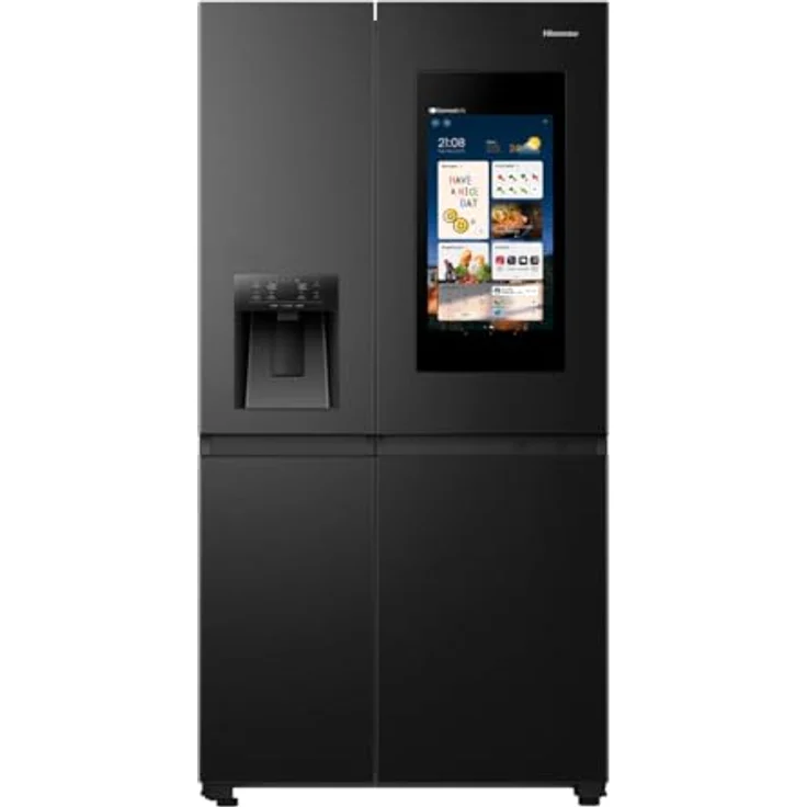 Hisense RS9P628GPFE, Side-by-Side Kühl-Gefrier-Kombination mit 21-Zoll Smartscreen, Eis- und Wasserspender, ConnectLife Hub und Fotowand-Funktion – Bild 2