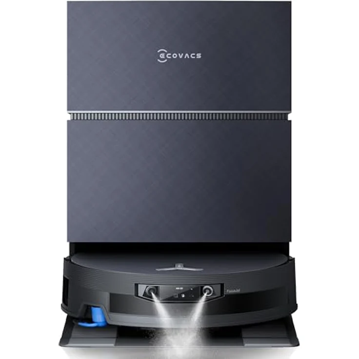 ECOVACS Deebot X12 Pro Omni, Saugroboter mit 22000Pa Saugkraft, FocusJet Technologie, OZMO Roller 3.0, ZeroTangle 4.0, max. Aufstieg 4 cm, schwarz – Bild 1