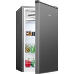 Bomann KS 7257, Kühlschrank klein mit Gefrierfach, 83L, temperaturregelbar von 0°C bis +8°C, grau, 2 Ablagen & 3 Türablagen