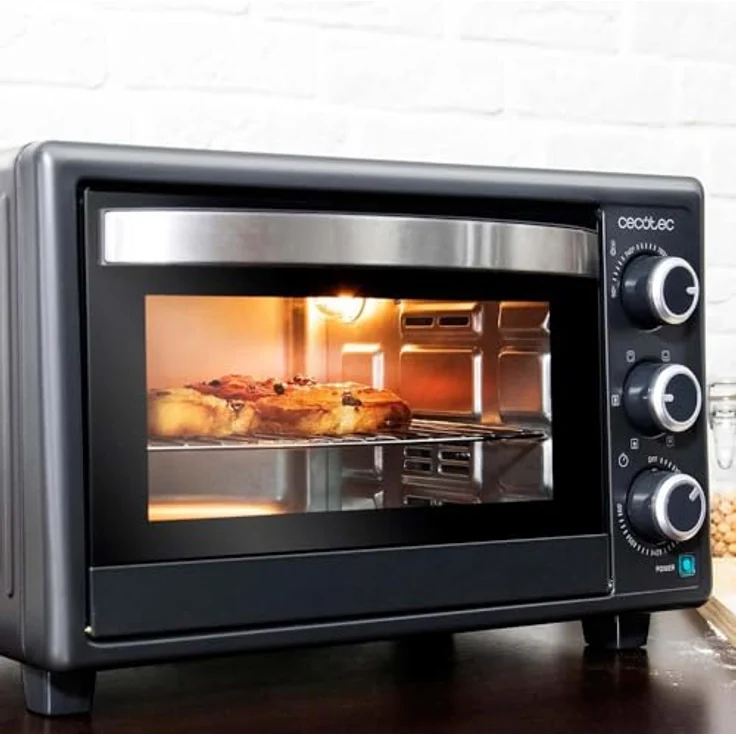 Cecotec 03818 Kleinbackofen, 1500 W, 26 L mit Ober- und Unterhitze sowie Heißluft, schwarz – Bild 8