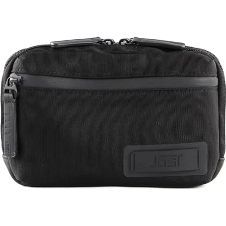 Jost Tallinn Gürteltasche, schwarze 20 cm Tasche aus 100% Polyester mit Reißverschluss – Bild 1
