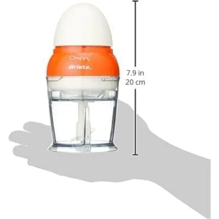 Ariete 1836 Choppy Zerkleiner, Küchenhelfer, 160 W, Kunststoff, Orange, Weiß – Bild 3