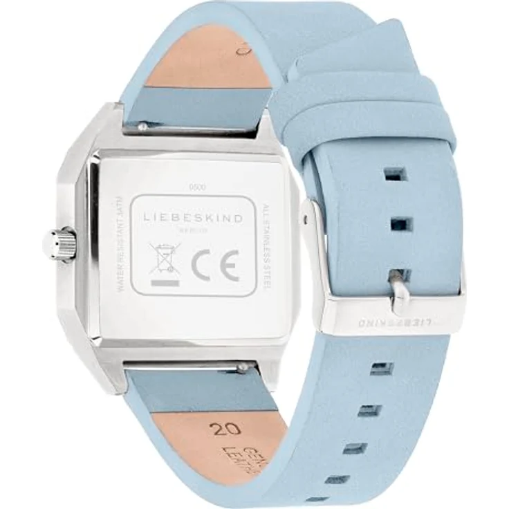 LIEBESKIND Damen Analog Quarz Uhr LT-0500-LQ, Edelstahlgehäuse silber mattiert, Lederband, wasserdicht bis 3 bar – Bild 4