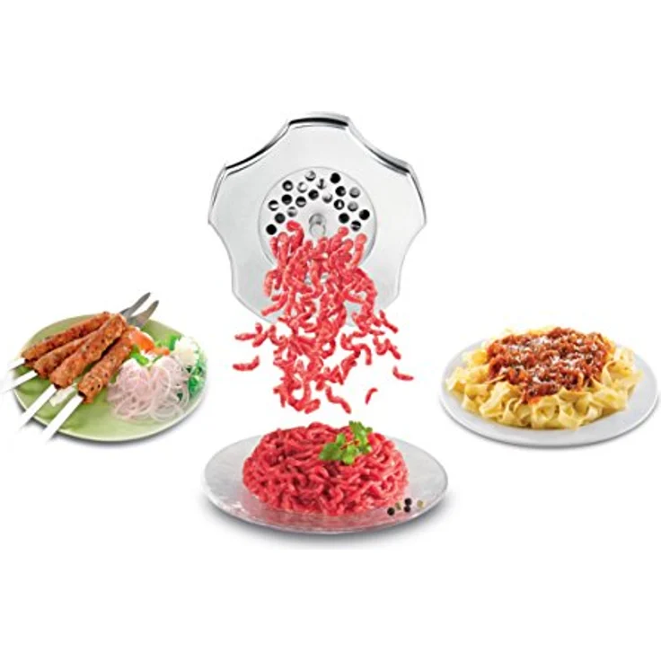 Tefal HV8 PRO 5 in 1 Metallic Fleischwolf - 1510001401, Leistung: 2200 Watt, 4,5 kg pro Minute, Umkehrspleifsystem, 2 Gitter für feine/dicke Hackfleisch – Bild 4