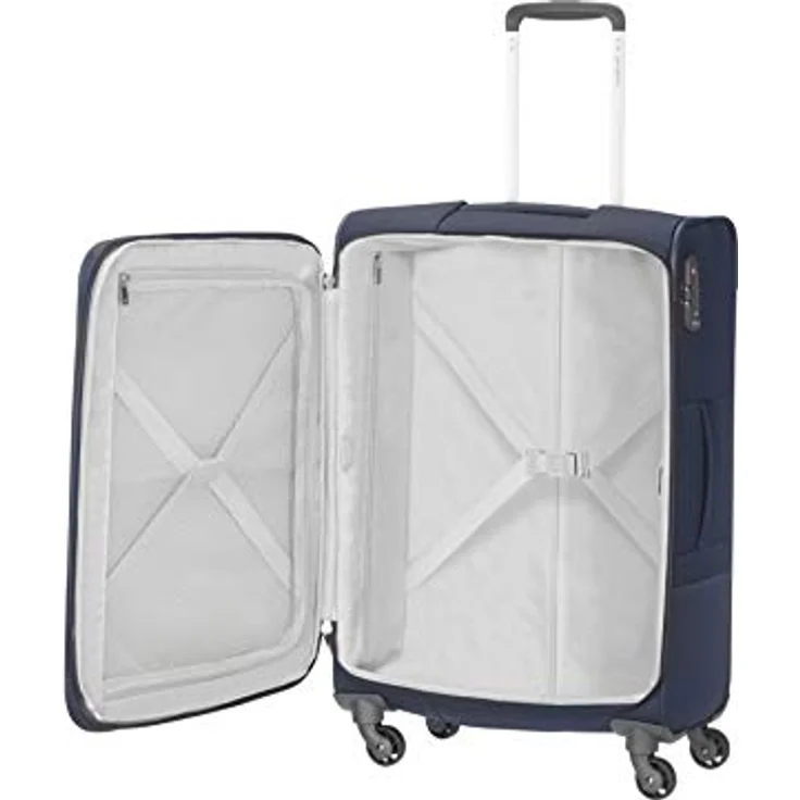 Samsonite Base Boost - Spinner L Erweiterbar Koffer, 78 cm, 105/112,5 L, Blau (Navy Blue) – Bild 2