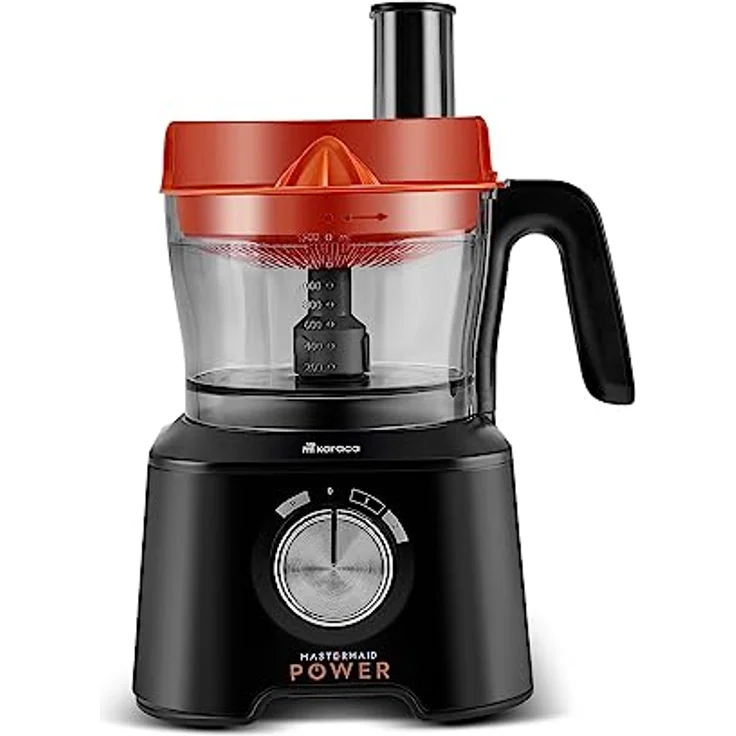 Karaca Mastermaid Power Max 11in1 Küchenmaschine, Küchenroboter mit 2500 W, Schwarz-Silber, spülmaschinengeeignet, 1000 ml Behälter, Eiscrush-Funktion – Bild 8