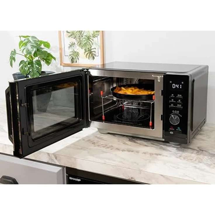 Sharp RCA271TB Mikrowelle, 3in1 mit AirFry-Funktion, 27L Garraumvolumen, TouchControl-Bedienung, schwarz – Bild 7
