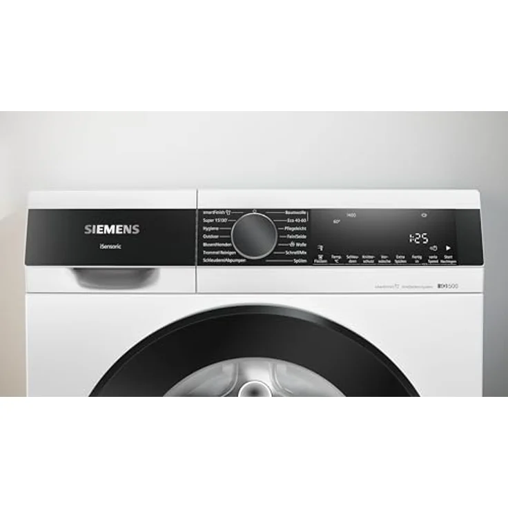 SIEMENS WG44G2Z22, iQ500 Waschmaschine 9 kg, 1400 u/min, Antiflecken-System, smartFinish für weniger Bügeln, speedPack L, waterPerfect Plus, LED-Display, weiß – Bild 3