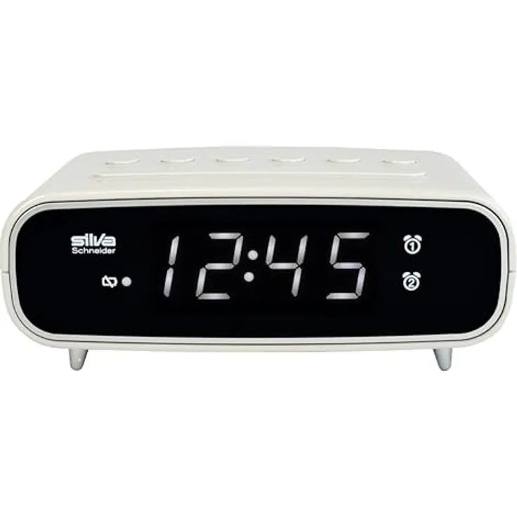 Silva Schneider UR 1024, Radiowecker mit digitalem Display und UKW-Radio, schwarz, 10 Speicherplätze