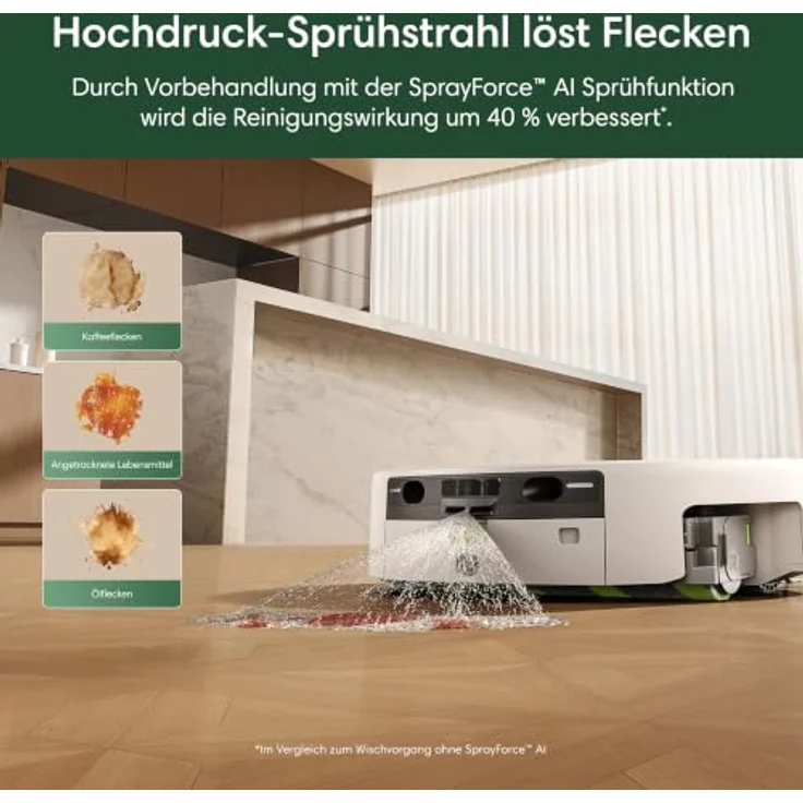 iRobot Roboter Staubsauger Combo 775 - White, 30.000 Pa Saugkraft, automatische Mopp-Reinigung, geeignet für Tierhaushalte – Bild 3