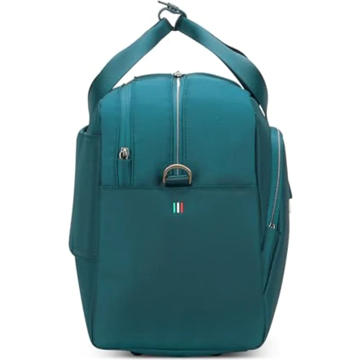 Roncato City 3.0 Schultertasche Umhängetasche aus robustem Polyester, Petrol, mit verstellbarem Umhängeriemen und Reißverschlussfächern – Bild 3