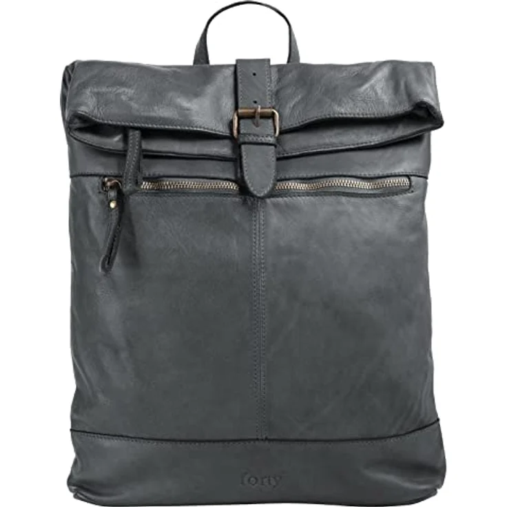 forty° Tagesrucksack, echt Leder, Vintage Charme, Made in Italy, 30 cm x 30 cm, 3 l Volumen – Bild 1