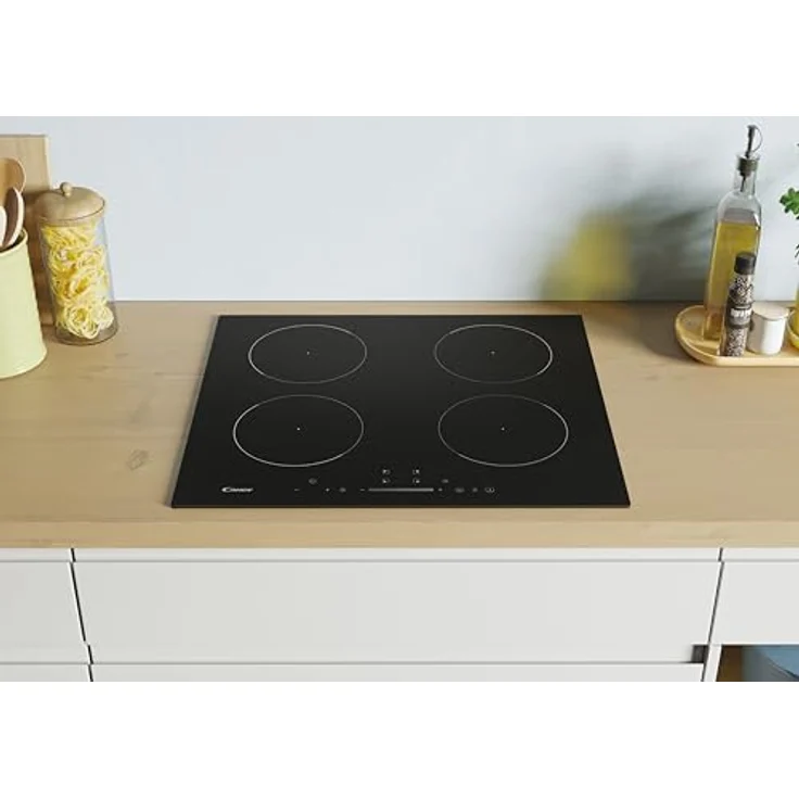 Candy Idea CIS642SCTT/1, 59 cm Induktionskochfeld mit 4 Brennern, schwarzer Glas-Keramik-Oberfläche, Touch-Panel und digitalem Timer – Bild 5