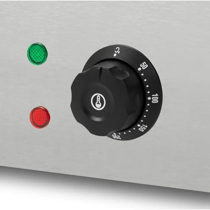 vertes FM19-TM-2000E, Elektrischer Takoyaki Maker mit 2000W, 28 Mulden, Edelstahlgehäuse und stufenloser Temperaturregelung bis 300°C – Bild 5