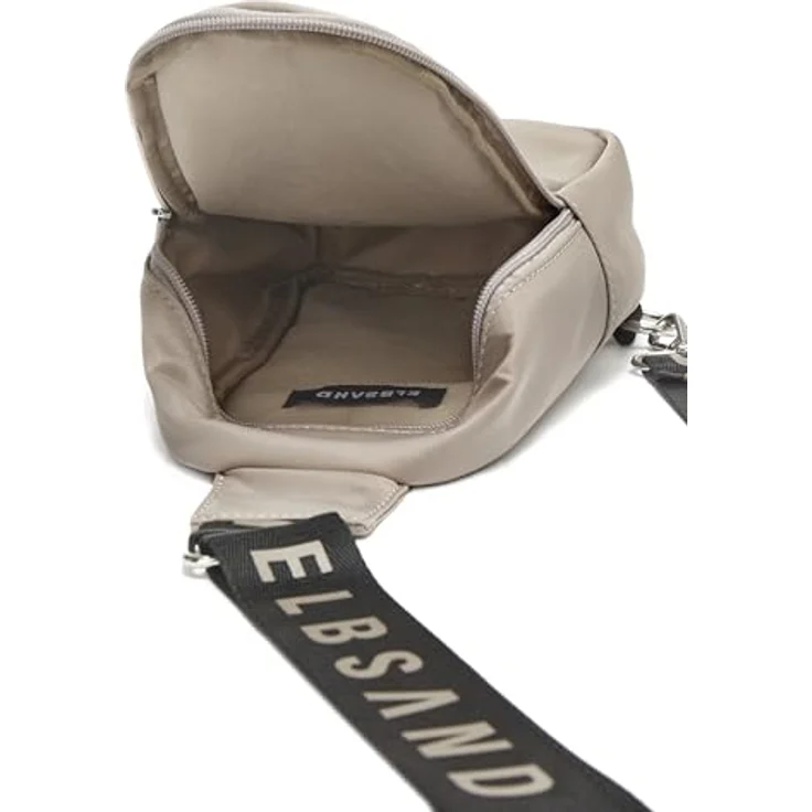 Elbsand Mini Crossbody Bag, kleiner Rucksack und Umhängetasche, vegan, mit verstellbarem Riemen und Logoprint, ideal für Handy und Essentials – Bild 4