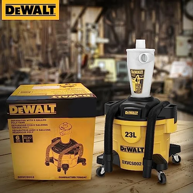 DeWalt DXVCS002 Zyklon Staubsauger Filter mit 23L Staubtank für die Werkstatt, Nass- und Trockensauger – Bild 9