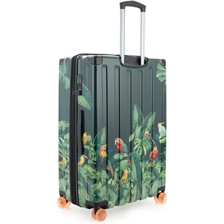 Hauptstadtkoffer Q-Damm, großer Hartschalenkoffer mit TSA, 4 Rollen, 6 cm Volumenerweiterung, 78 cm, 133 Liter, Design Papagei – Bild 5
