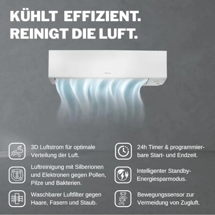 DAIKIN Perfera A FTXM35A+RXM35A Klimaanlage 3,5 kW – A+++ WiFi/App, Quick-Connect, leise, für 40 m² Räume – Bild 2