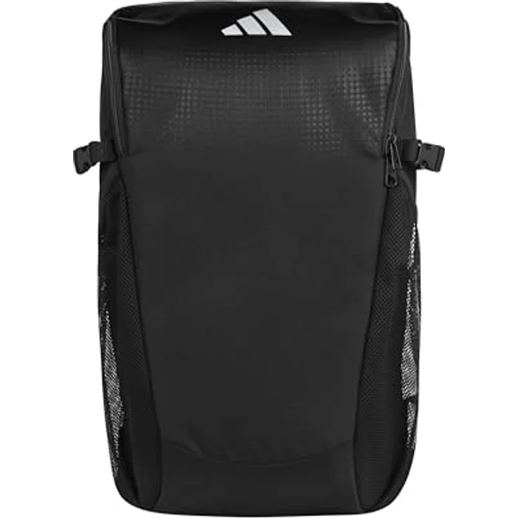 adidas Performance Sportrucksack BackPack Combat Sports, 30L, schwarz/weiß mit Seitentasche für Wasserflaschen und gepolstertem Laptopfach – Bild 2