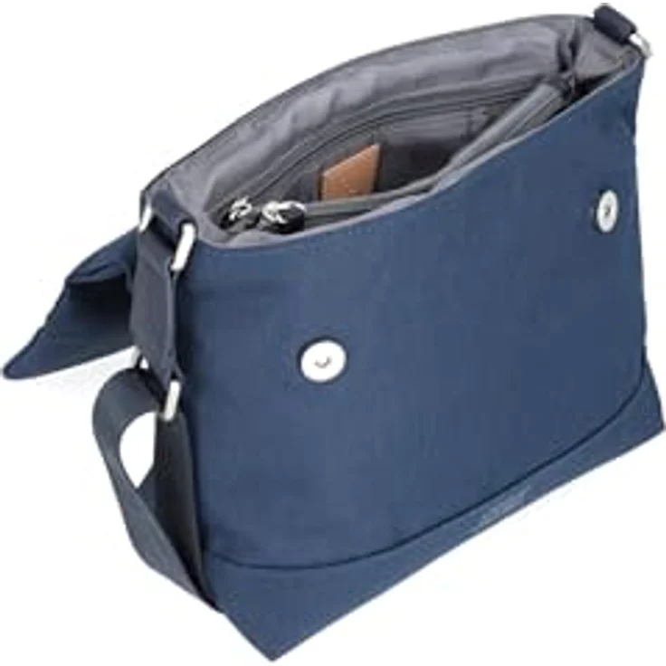 Jost Bodybag Bergen Shoulder Bag, Umhängetasche aus robustem Polyester, Schwarz, 27 x 12 x 23 cm – Bild 6