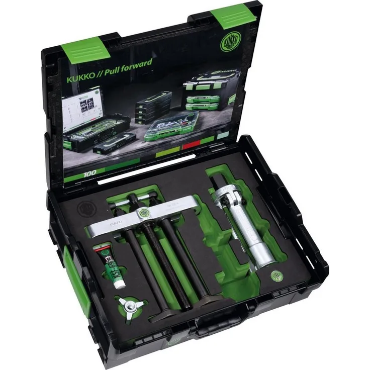 ELC Kugelgelenkabzieher Kukko Innenauszieher-Satz 12-110mm Kukko, Universalwerkzeug für Kugellager und Buchsen, inkl. L-BOXX