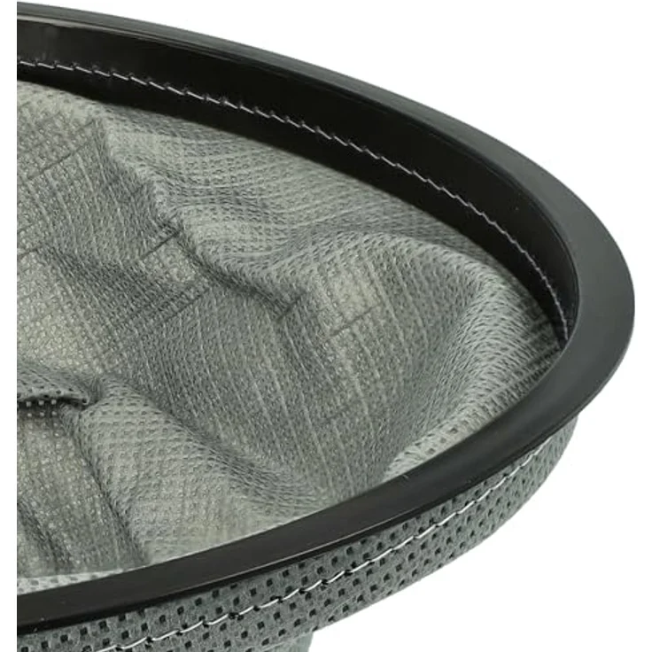 vhbw Sackfilter kompatibel mit Kaminer Aschesauger 10L/15L Kaminsauger - Abwaschbarer Ersatz-Filter in Schwarz Grau – Bild 5