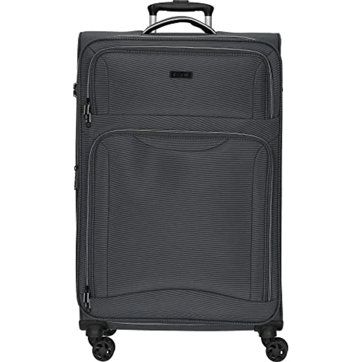 D&N Travel Line 9204-4-Rollen-Trolley L 76 cm grau