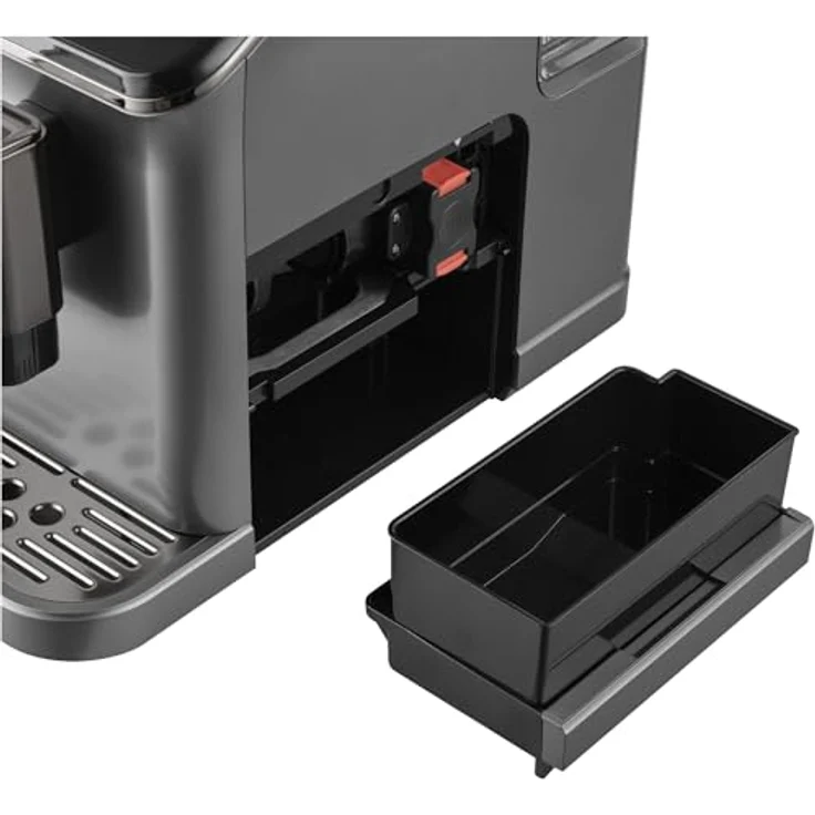 Sencor SES 8500BK, Kaffeevollautomat mit 1350W, 20 bar Druck, 1,5 l Wassertank und 200 g Bohnenbehälter, grau – Bild 5