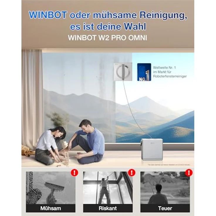 ECOVACS Fensterputzroboter WINBOT W2 PRO OMNI – Bild 2