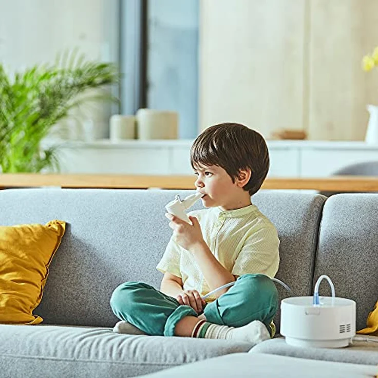OMRON X105 Advanced All-in-One-Inhalationsgerät für Kinder und Erwachsene, Inhalator bei akuten und chronischen Atemwegserkrankungen – Bild 5