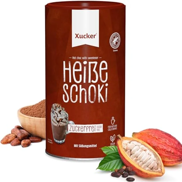 Xucker Trinkschokolade mit Xylit Zuckerfrei 800g – Bild 2