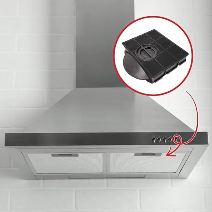 Whirlpool Aktivkohlefilter 481281718532, Dunstabzugshauben-Zubehör für diverse Whirlpool Modelle – Bild 2