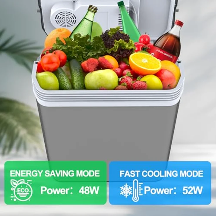 Puremy YT-A-24-XB 24 Liter Kühlbox, 2 in1 elektrische Kühlbox mit ECO & MAX Modus, leise für Auto und Zuhause, kühlen und wärmen – Bild 4